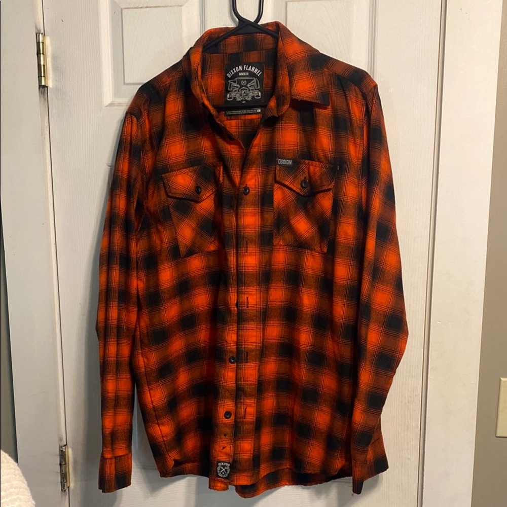 DIXXON Workforce Orange and Black Flannel